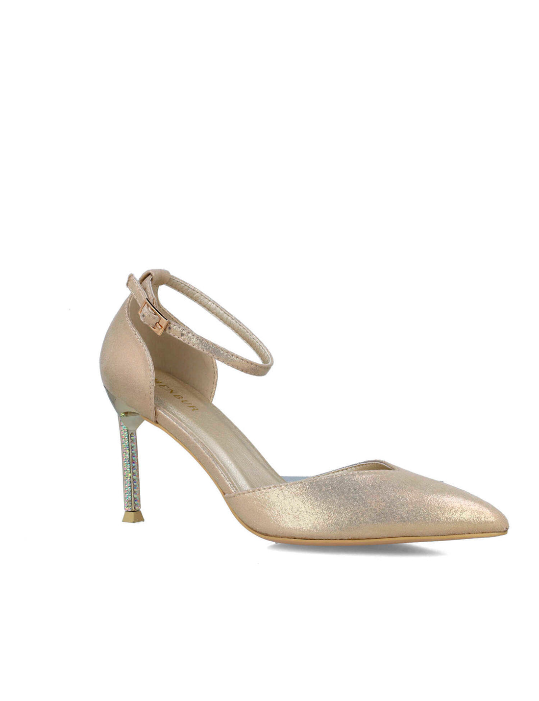 Gold Pumps With Ankle Strap_24710_00_02