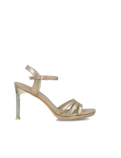 Gold Sandals With Embellished Heel_24713_00_01