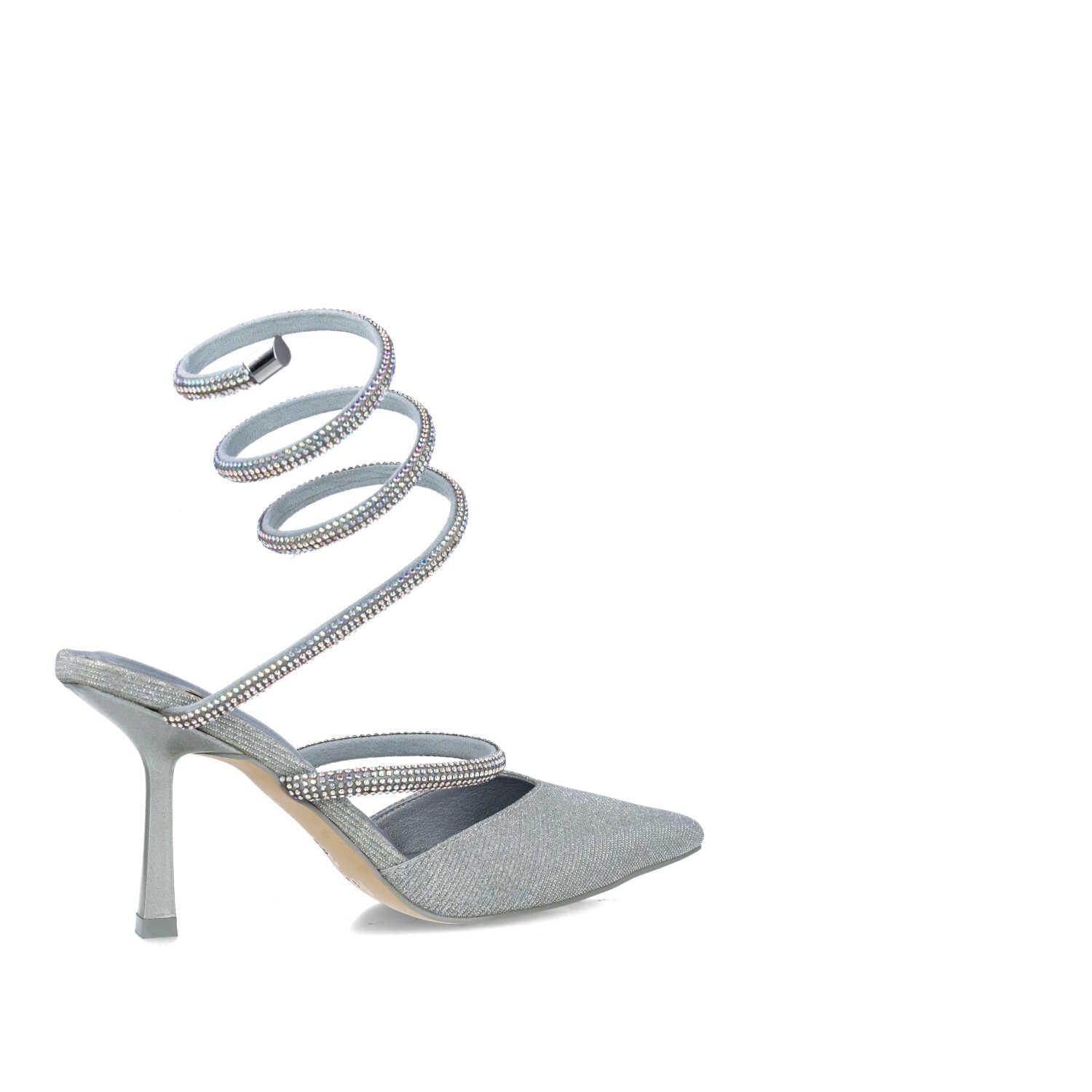Silver Pumps With Wrap Around Strap_24716_09_03