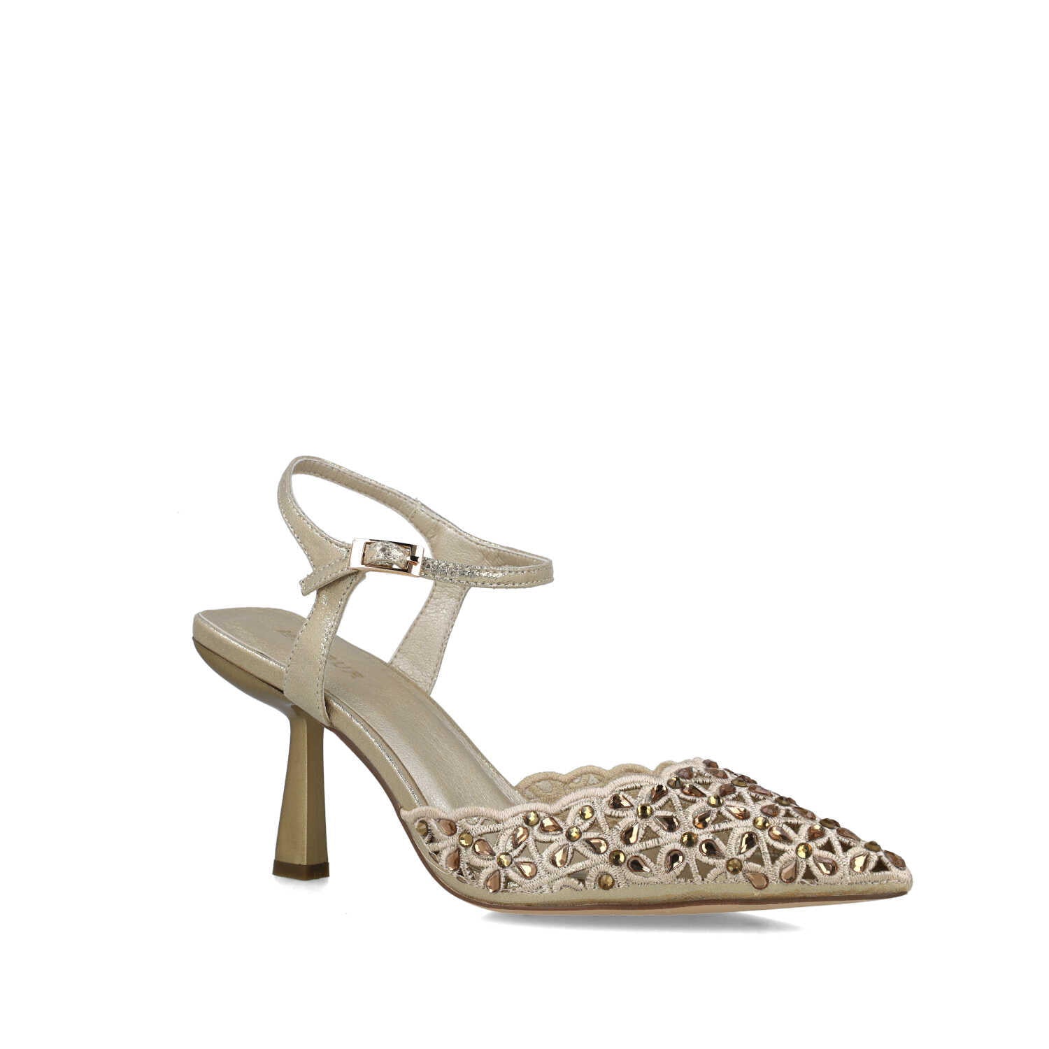 Gold Pumps With Ankle Strap_24724_00_02
