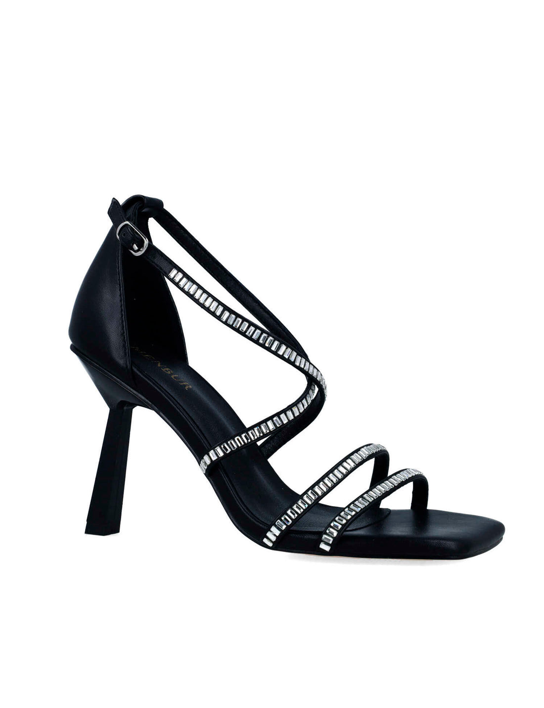 Black High-Heel Sandals With Embellished Straps_24775_01_02