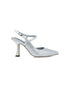 Silver Embellished Pumps With Ankle Strap_24830_09_01