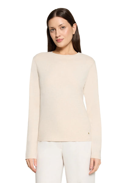 Betty Barclay Bright Cream Melange Women Shirt Short 1/1 Sleeve SKU: 2485-3122_1712 Image 01