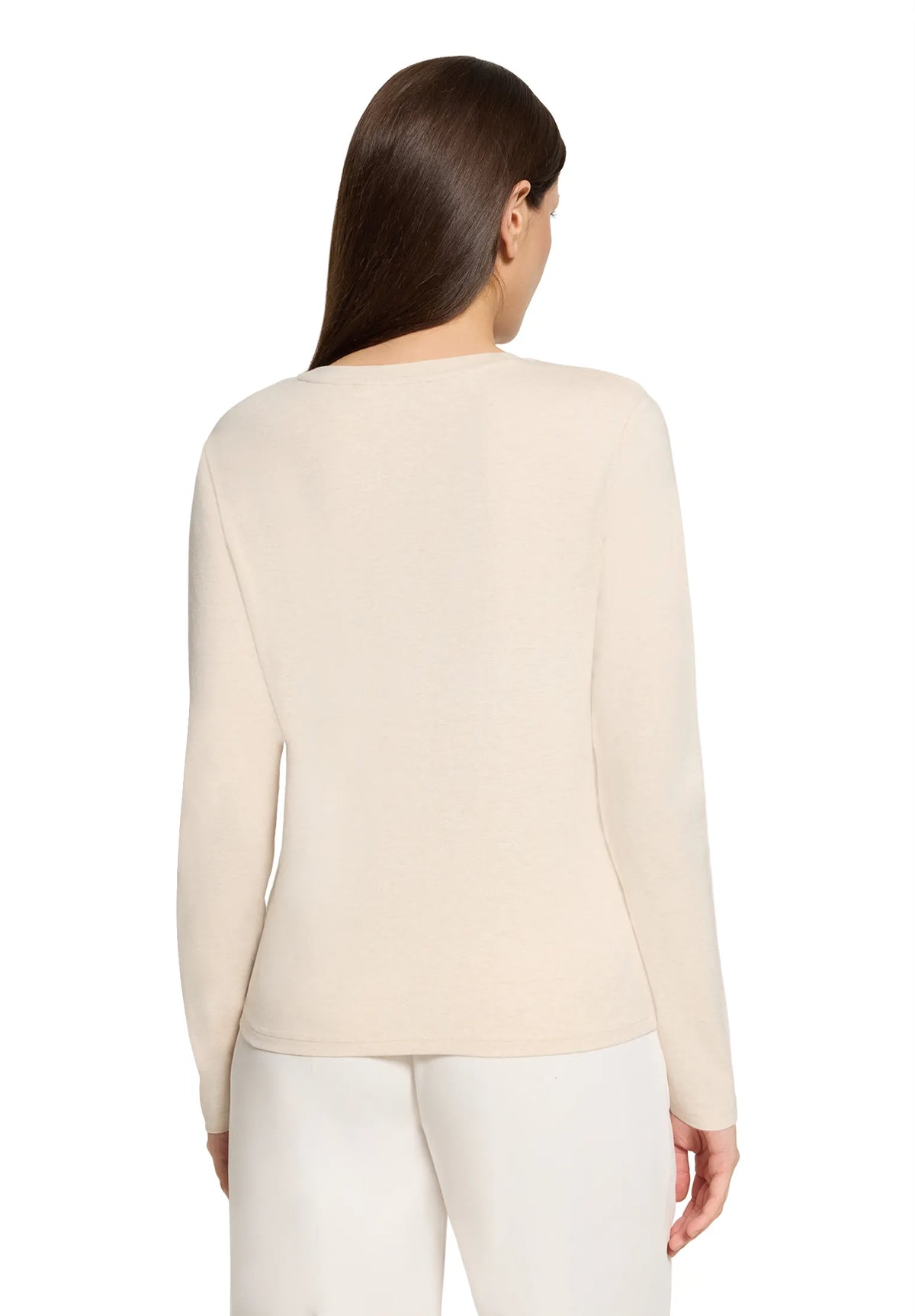 Betty Barclay Bright Cream Melange Women Shirt Short 1/1 Sleeve SKU: 2485-3122_1712 Image 03