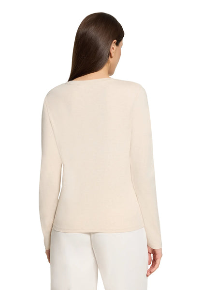 Betty Barclay Bright Cream Melange Women Shirt Short 1/1 Sleeve SKU: 2485-3122_1712 Image 03