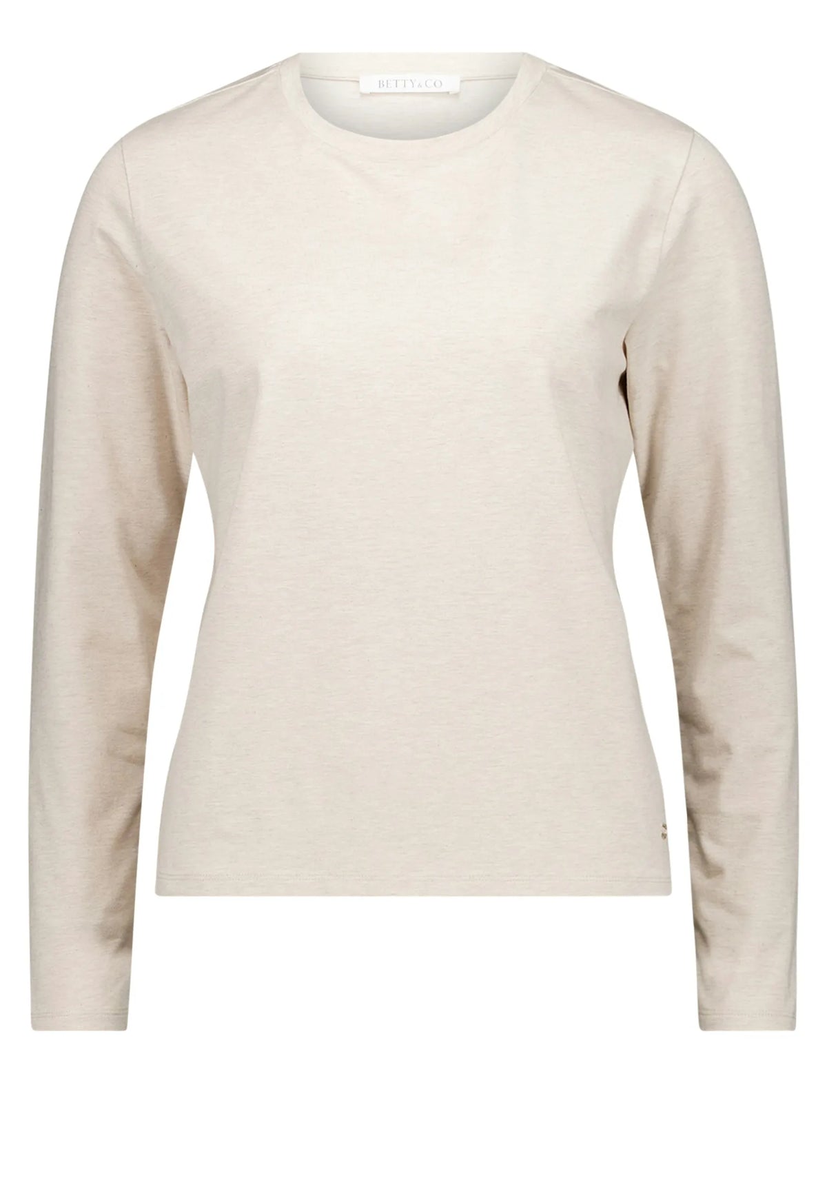 Betty Barclay Bright Cream Melange Women Shirt Short 1/1 Sleeve SKU: 2485-3122_1712 Image 04