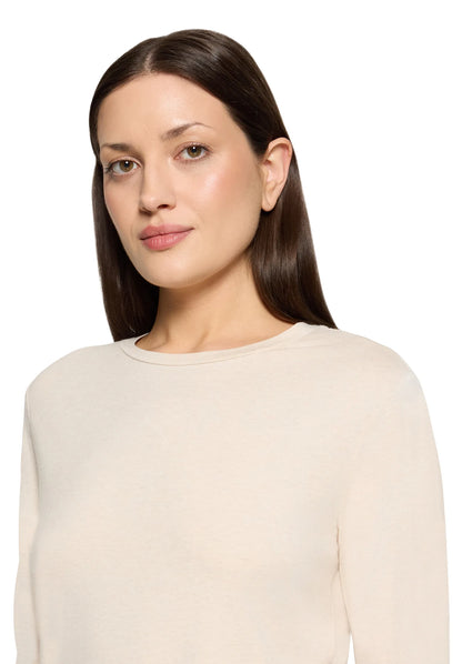 Betty Barclay Bright Cream Melange Women Shirt Short 1/1 Sleeve SKU: 2485-3122_1712 Image 06