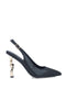 Black Ankle Strap Pumps With Geometric Heels_24856_01_01