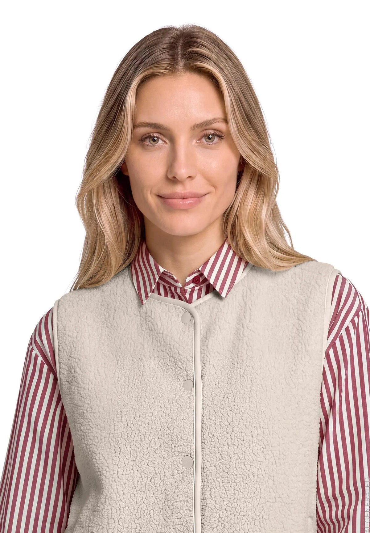 Betty Barclay White Sand Women Plush Body Warmer SKU: 2487-3283_1032 Image 04