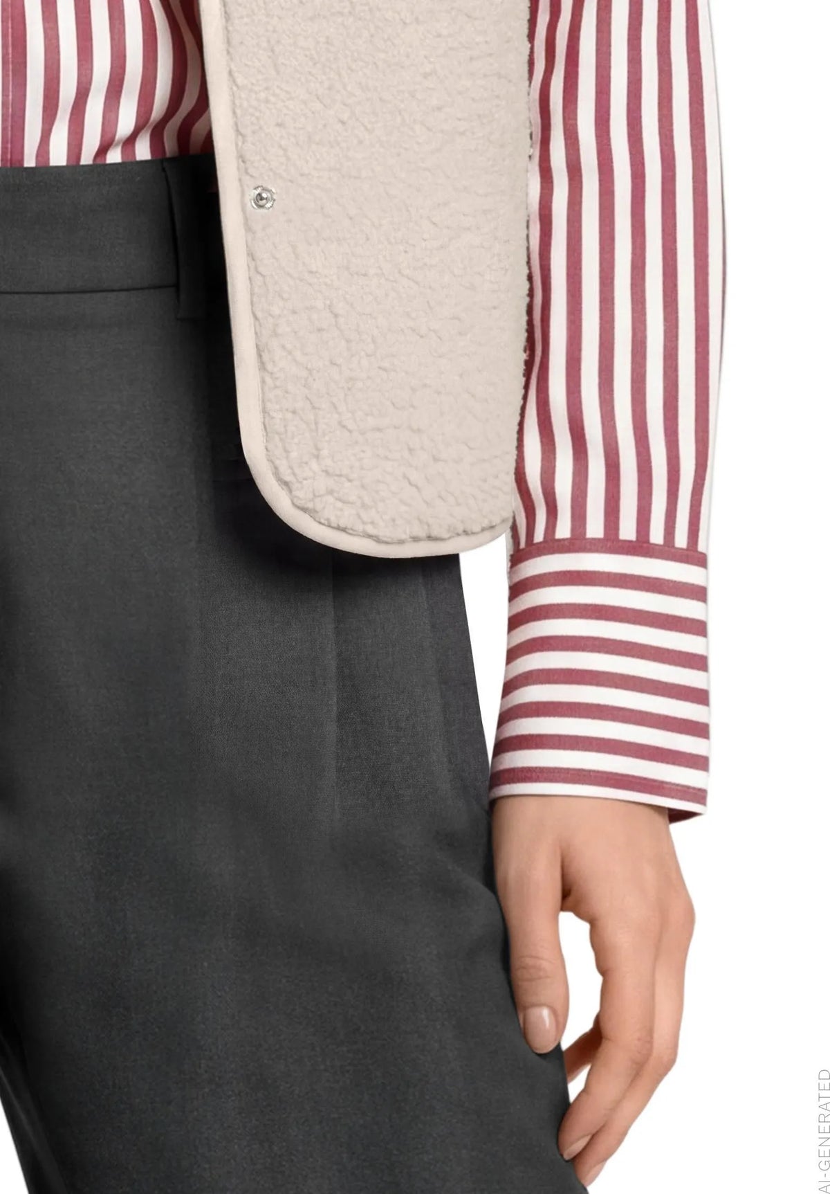 Betty Barclay White Sand Women Plush Body Warmer SKU: 2487-3283_1032 Image 05
