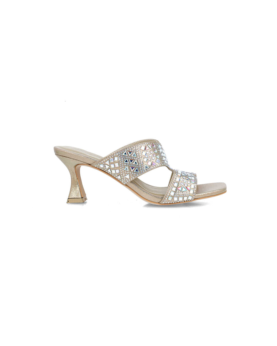 Gold Embellished Open-Toe High-Heel Mules_24874_00_01