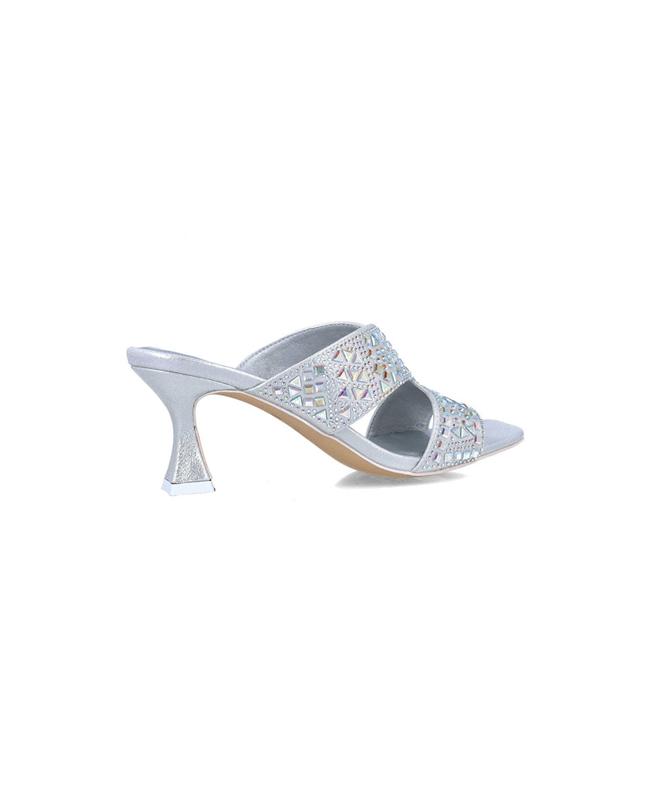 Silver Embellished Open-Toe High-Heel Mules_24874_09_03