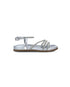 Silver Flat Sandals With Embellished Ankle Strap_24876_09_01