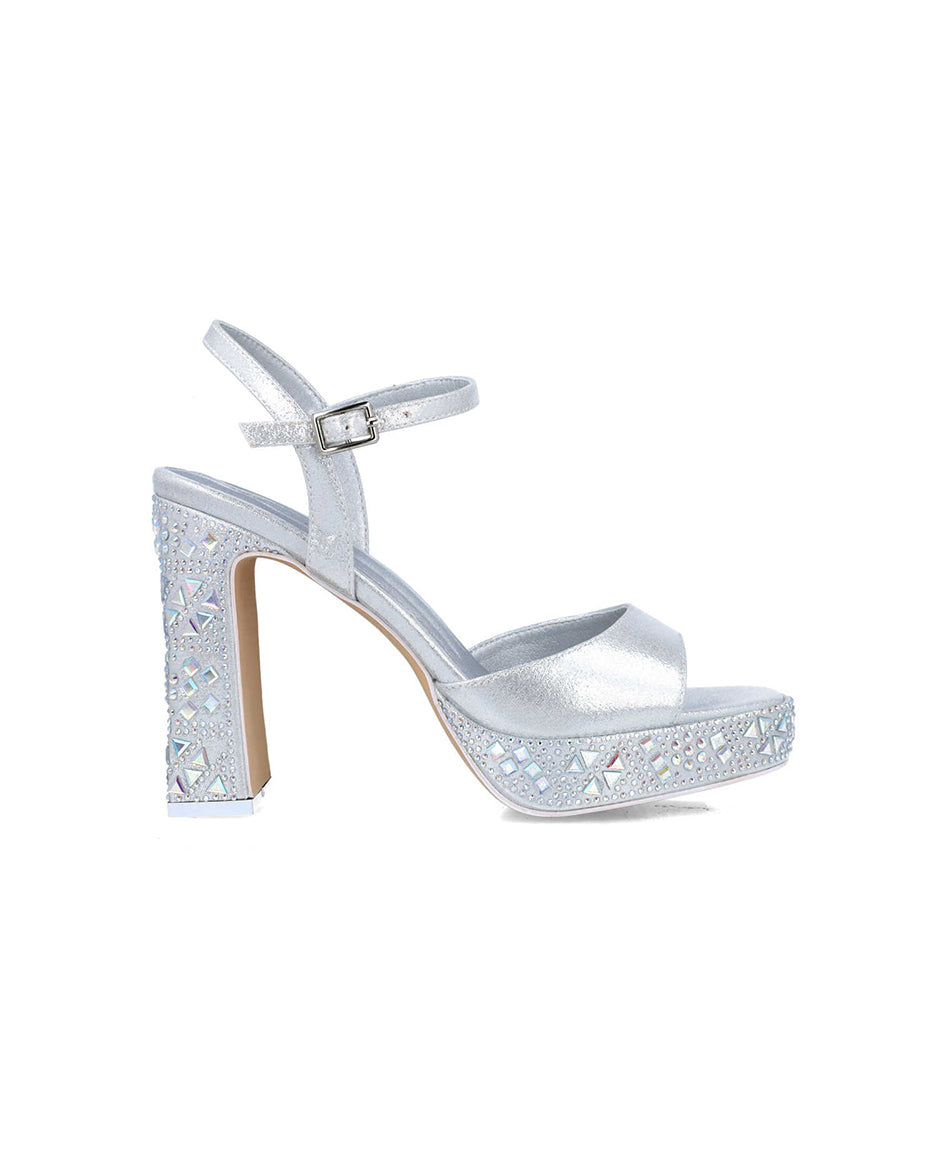 Silver Embellished Platform Sandals_24877_09_01