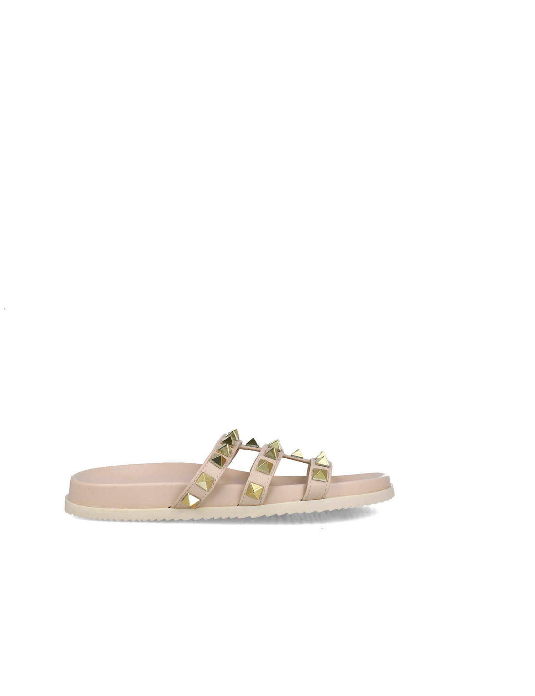 Beige Studded Slippers_24921_06_01