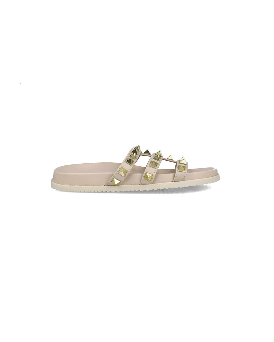 Beige Studded Slippers_24921_06_01