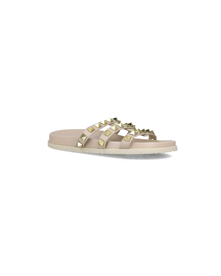 Beige Studded Slippers_24921_06_02