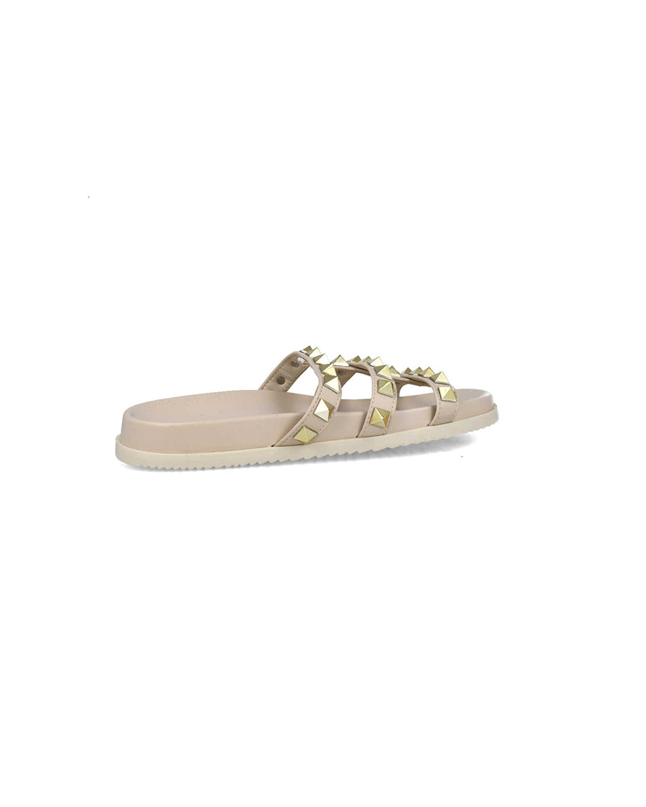 Beige Studded Slippers_24921_06_03