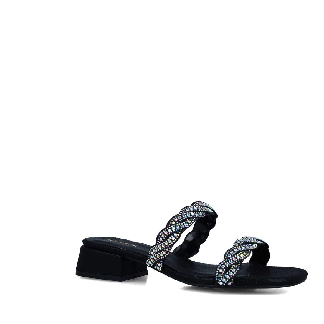 Black Slippers With Heel_24927_01_02