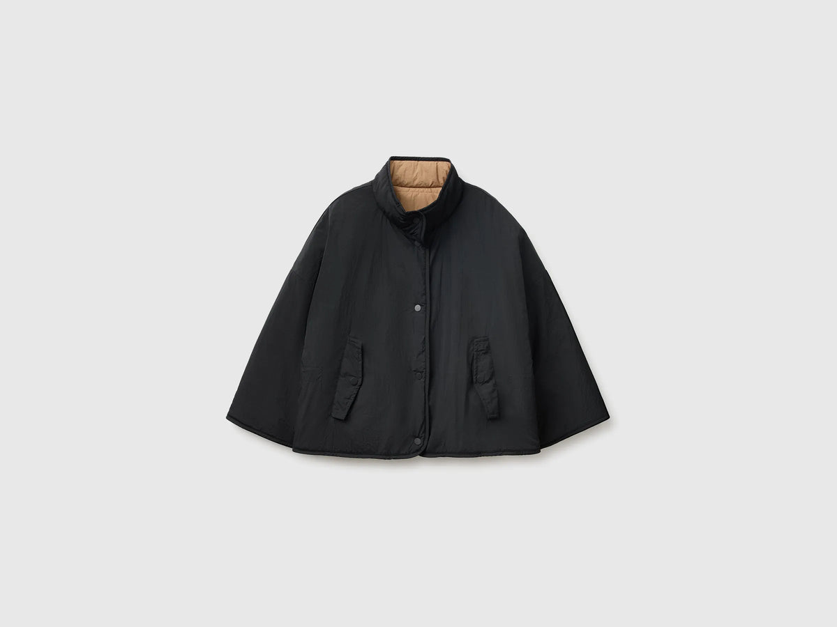 Benetton Black Women Reversible Padded Jacket SKU: 24RGDN0AE_100 Image 03