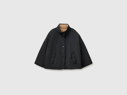 Benetton Black Women Reversible Padded Jacket SKU: 24RGDN0AE_100 Image 03