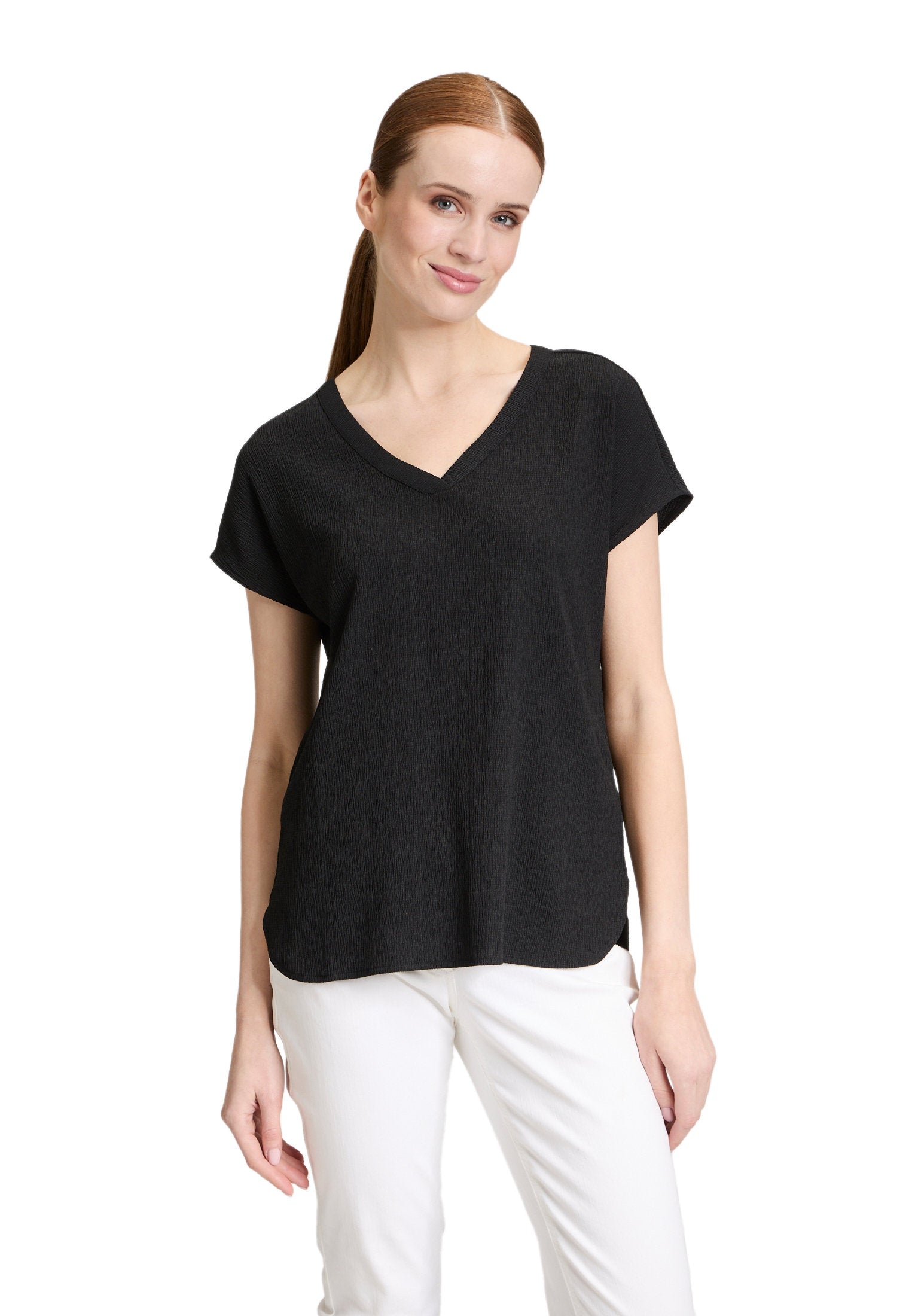 Betty Barclay_Basic V-Neck Shirt_2509-1405_9045_01