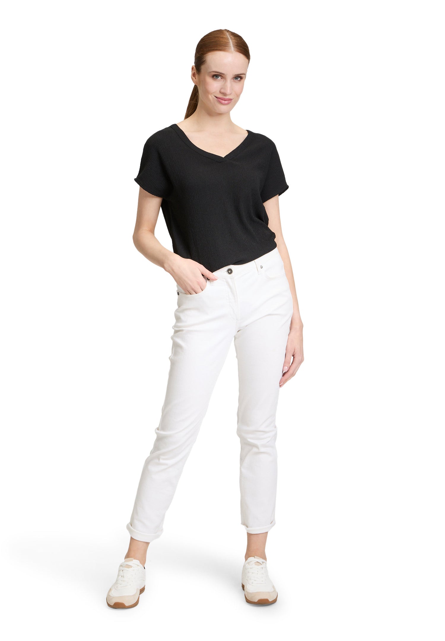 Betty Barclay_Basic V-Neck Shirt_2509-1405_9045_02