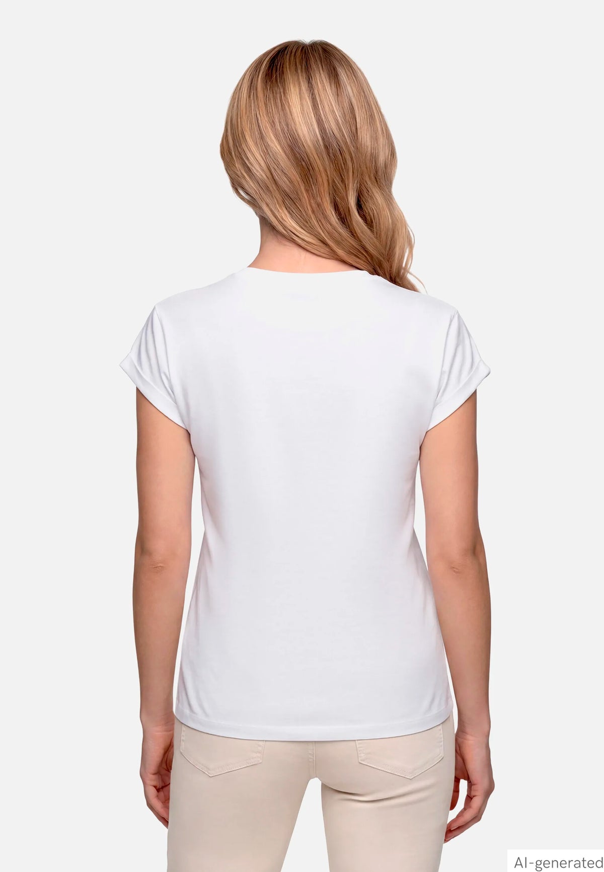 Betty Barclay Patch White/Brown Women Casual Shirt with Print SKU: 2511-8090_1970 Image 03