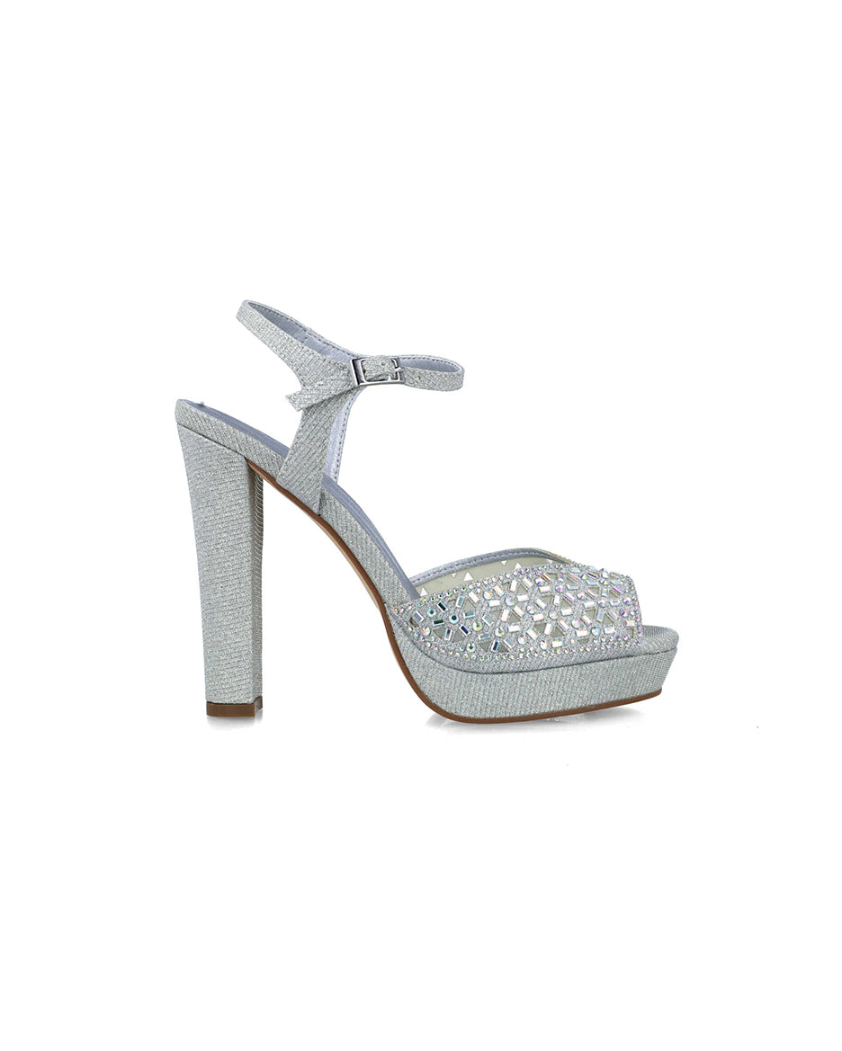 Embellished Platform Sandals With Ankle Strap_25149_09_01