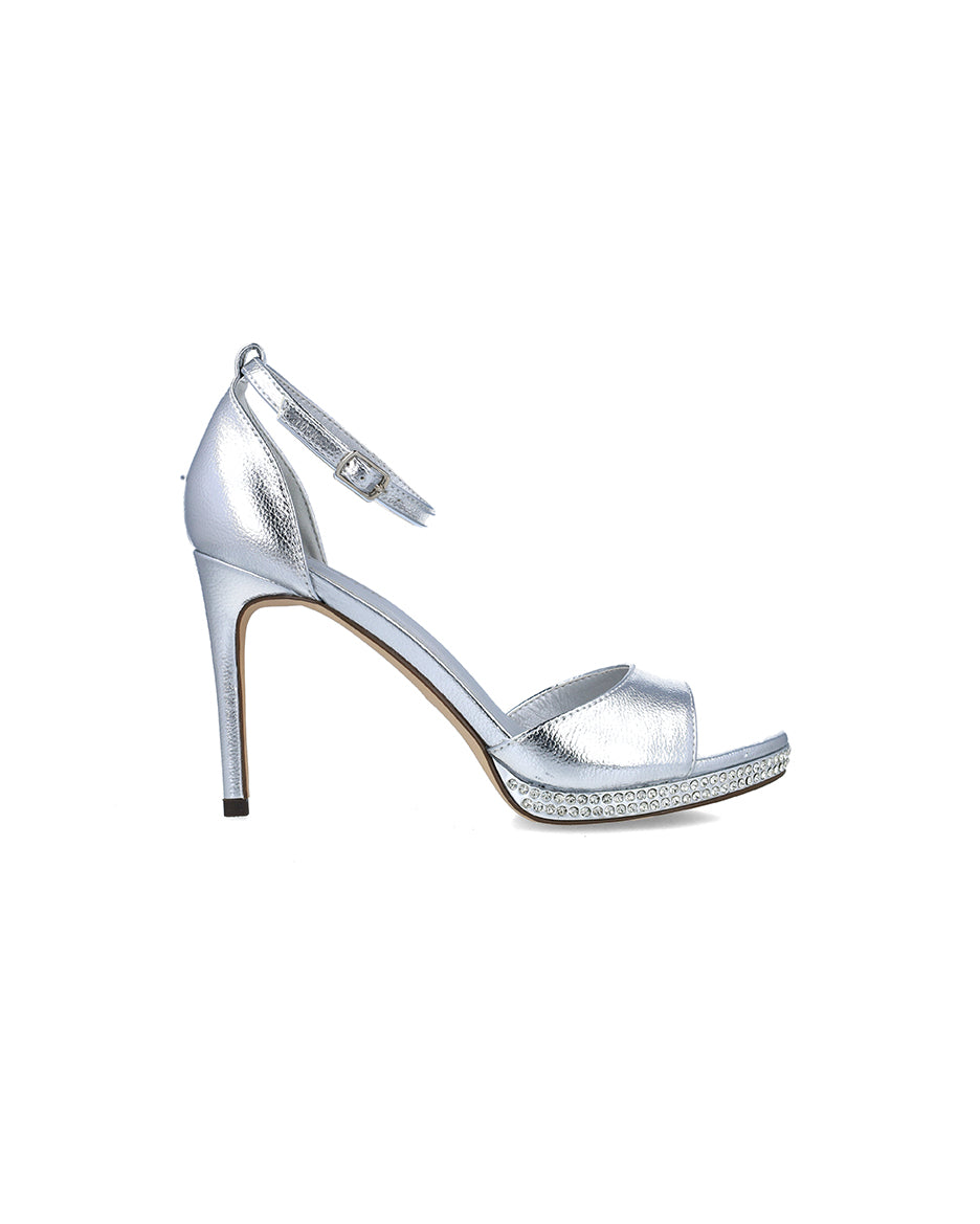 Shiny Silver High-Heel Sandals With Ankle Strap_25157_09_01