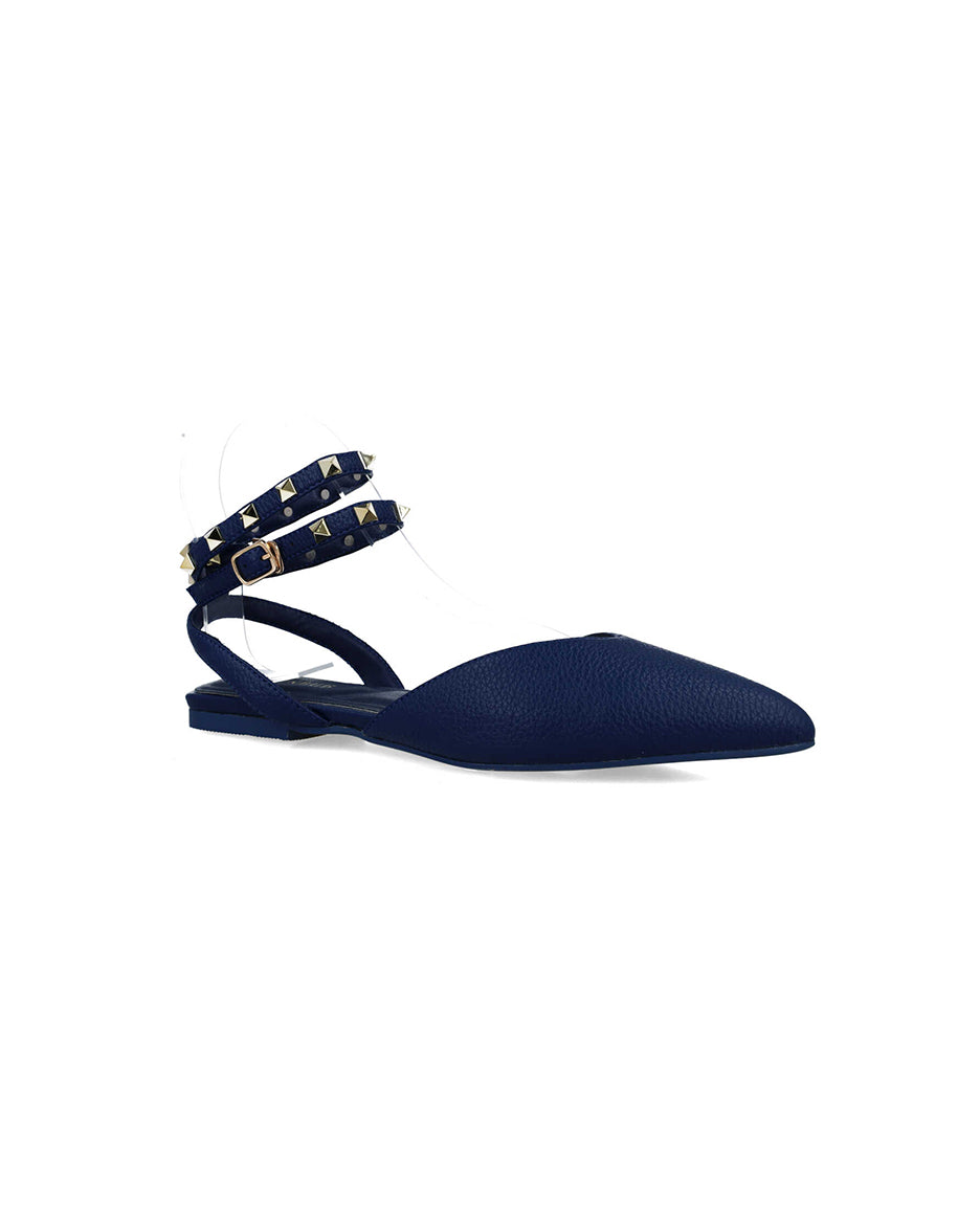 Flat Mule With Studded Ankle Strap_25215_05_02