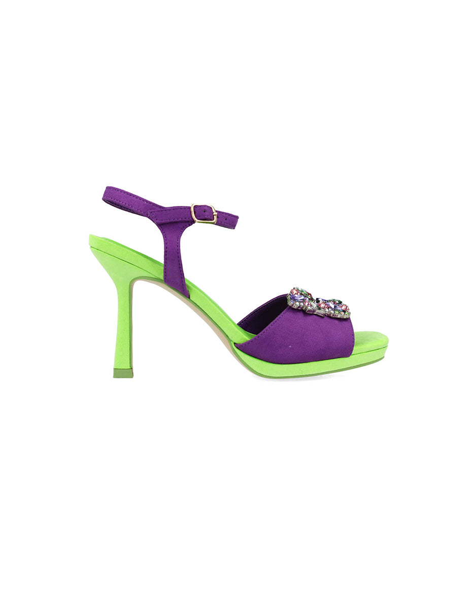 Multi-Color High-Heel Sandals With Embellishment_25259_08_01