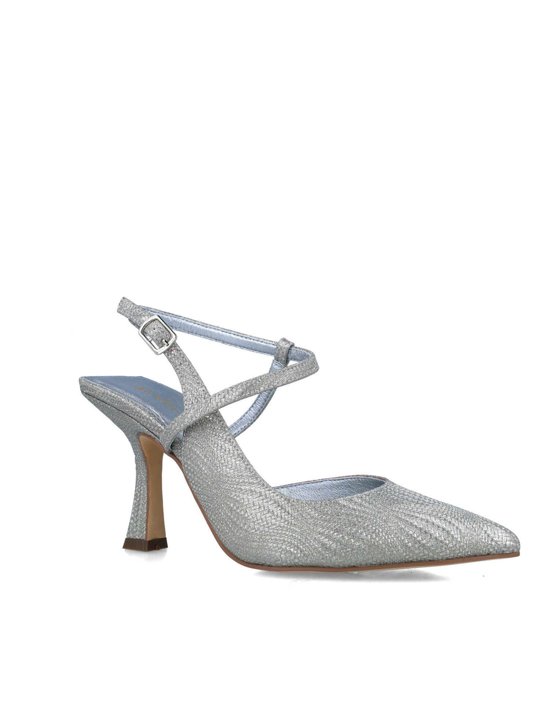 Shimmery Silver Pumps With Ankle Strap_25274_09_02