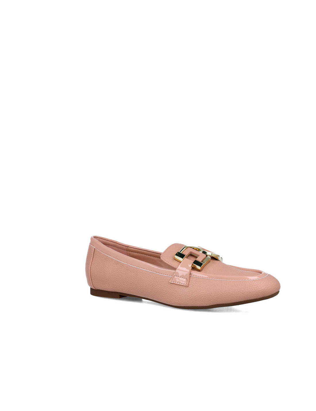 Pink Loafers With Gold Buckle_25298_97_02