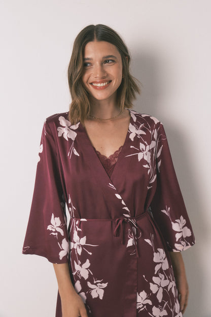 Women Secret_Red_Robe Maroon Floral Robe_2532436_58_04