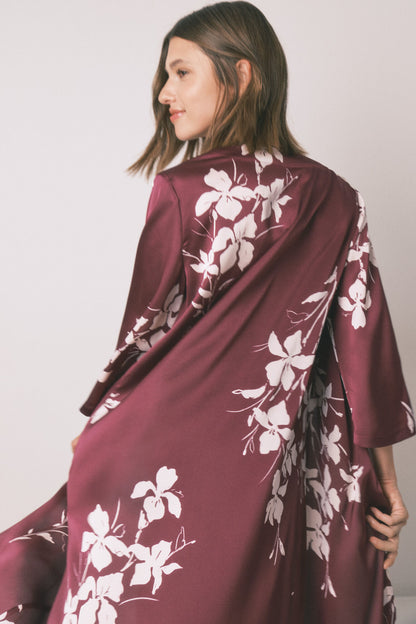 Women Secret_Red_Robe Maroon Floral Robe_2532436_58_05