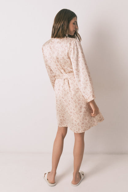 Women Secret_Pink_Loose Midi Satin Robe with Pink Flower_2532437_71_07