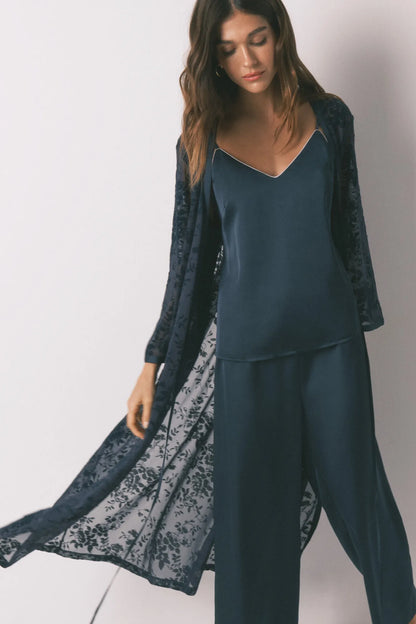 Women Secret_Medium Blue_Long Loose Blue Satin Robe_2532440_12_01
