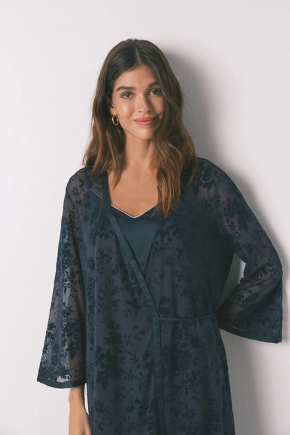 Women Secret_Medium Blue_Long Loose Blue Satin Robe_2532440_12_02