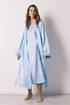 Women Secret Light Blue Women Blue Satin Midi Robe SKU: 2533683_16 Image 01