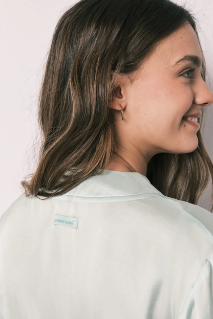 Women Secret Green Women Green Satin Midi Robe SKU: 2533684_22 Image 05