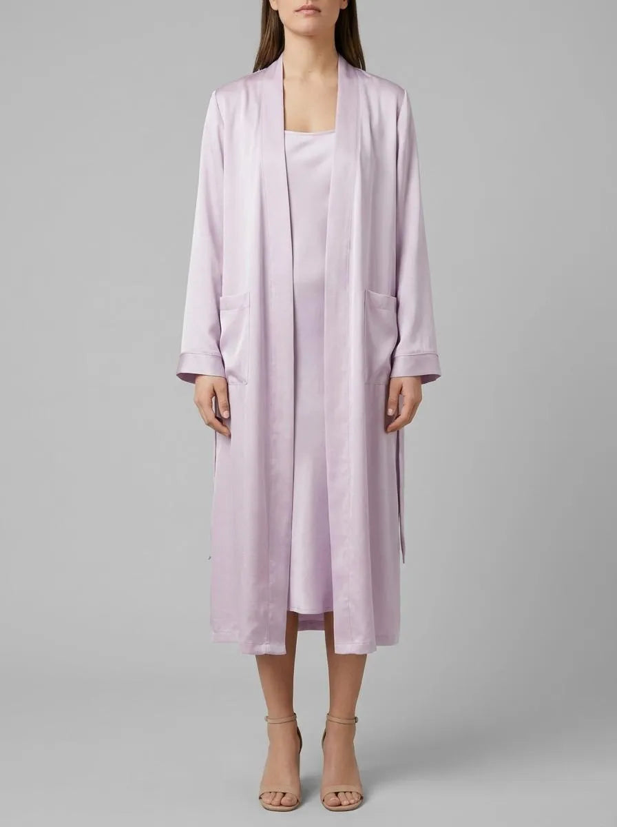 Women Secret Purple/Lilac Women Lilac Satin Midi Robe SKU: 2533685_76 Image 00