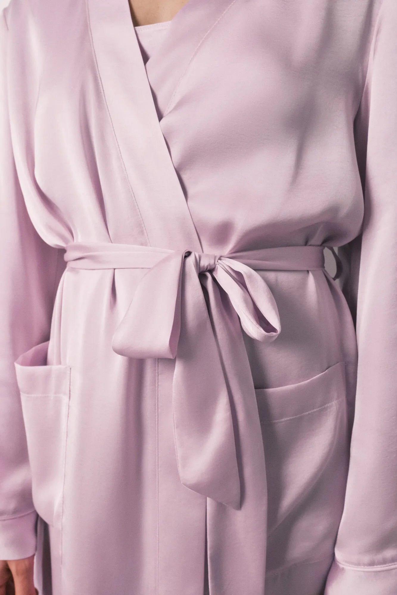 Women Secret Purple/Lilac Women Lilac Satin Midi Robe SKU: 2533685_76 Image 02