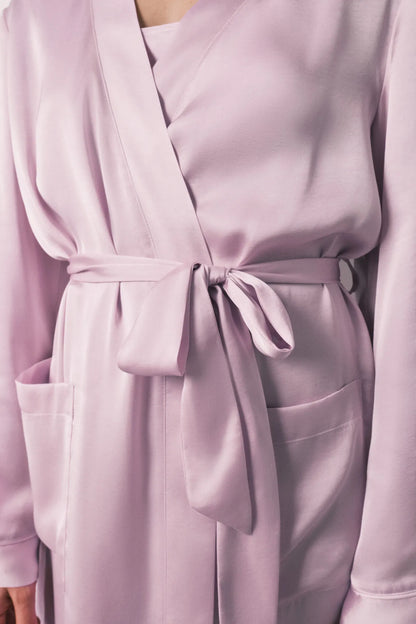 Women Secret Purple/Lilac Women Lilac Satin Midi Robe SKU: 2533685_76 Image 02