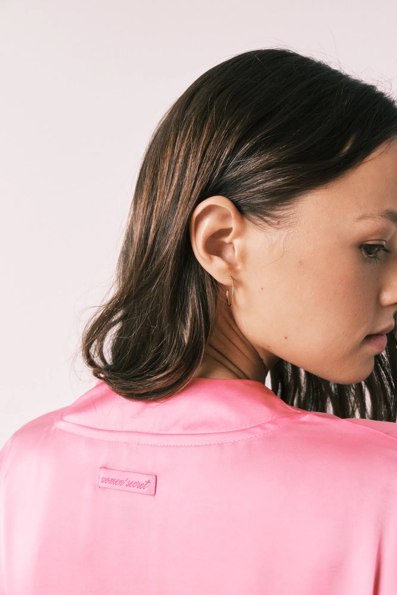 Women Secret Pink Women Pink Satin Midi Robe SKU: 2533686_71 Image 06