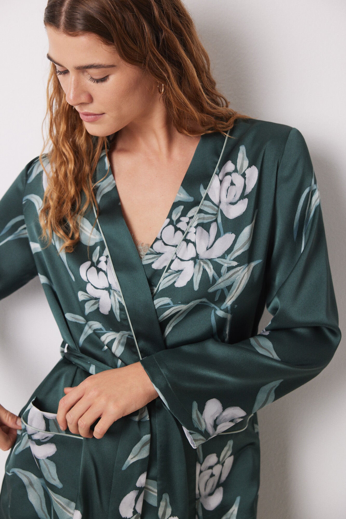 Long Satin Flower Robe_08