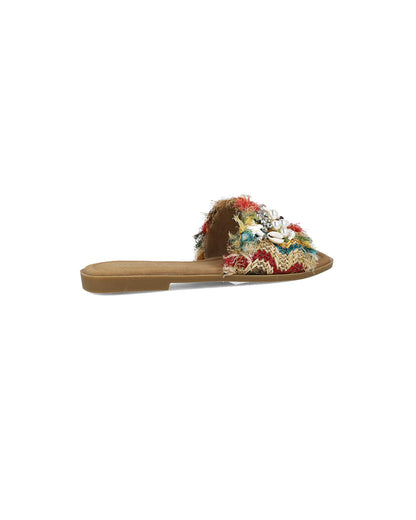 Multi-Color Slippers With Embellishments_25386_22_03