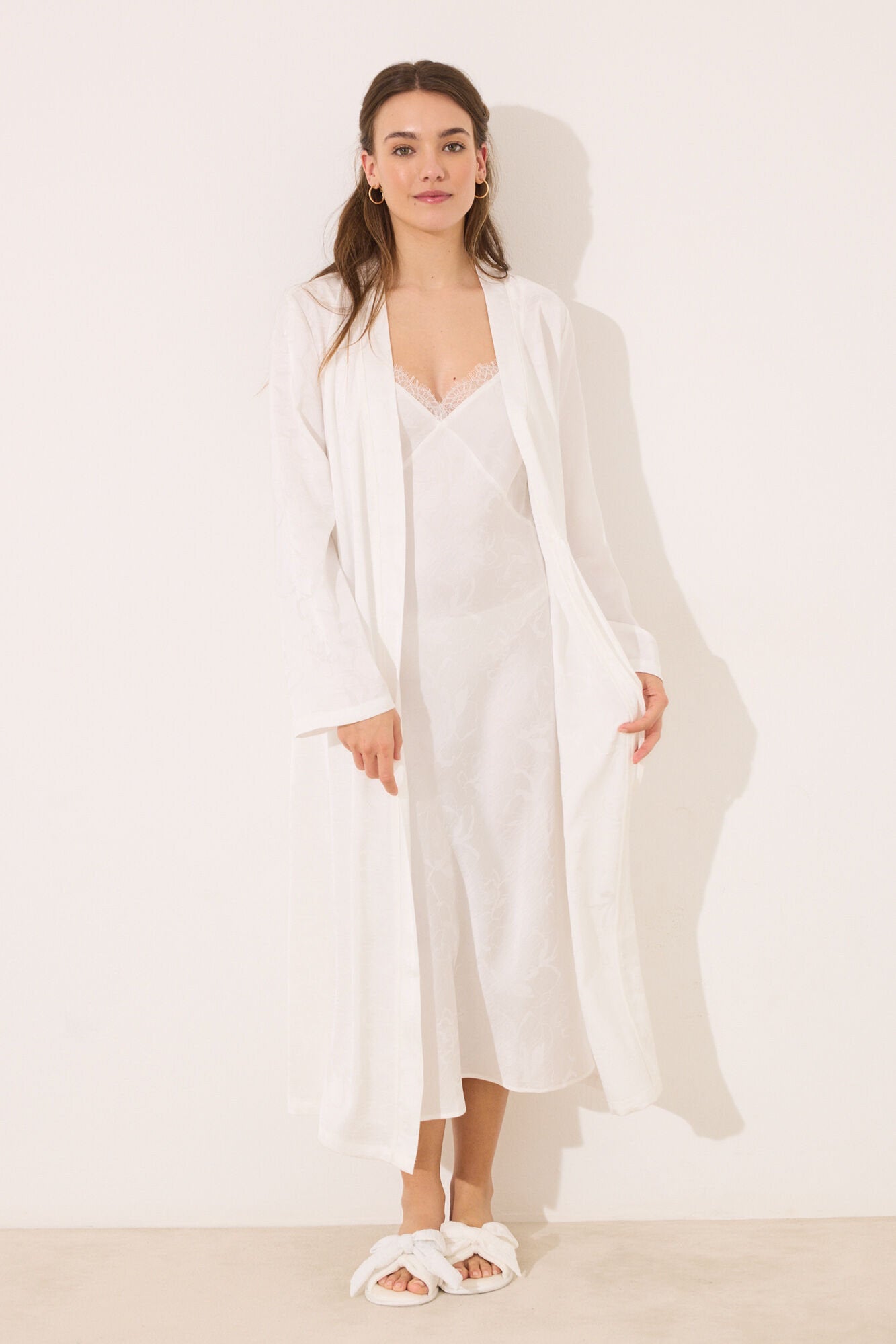 Women Secret_White Long Satin Robe_2539003_96_03