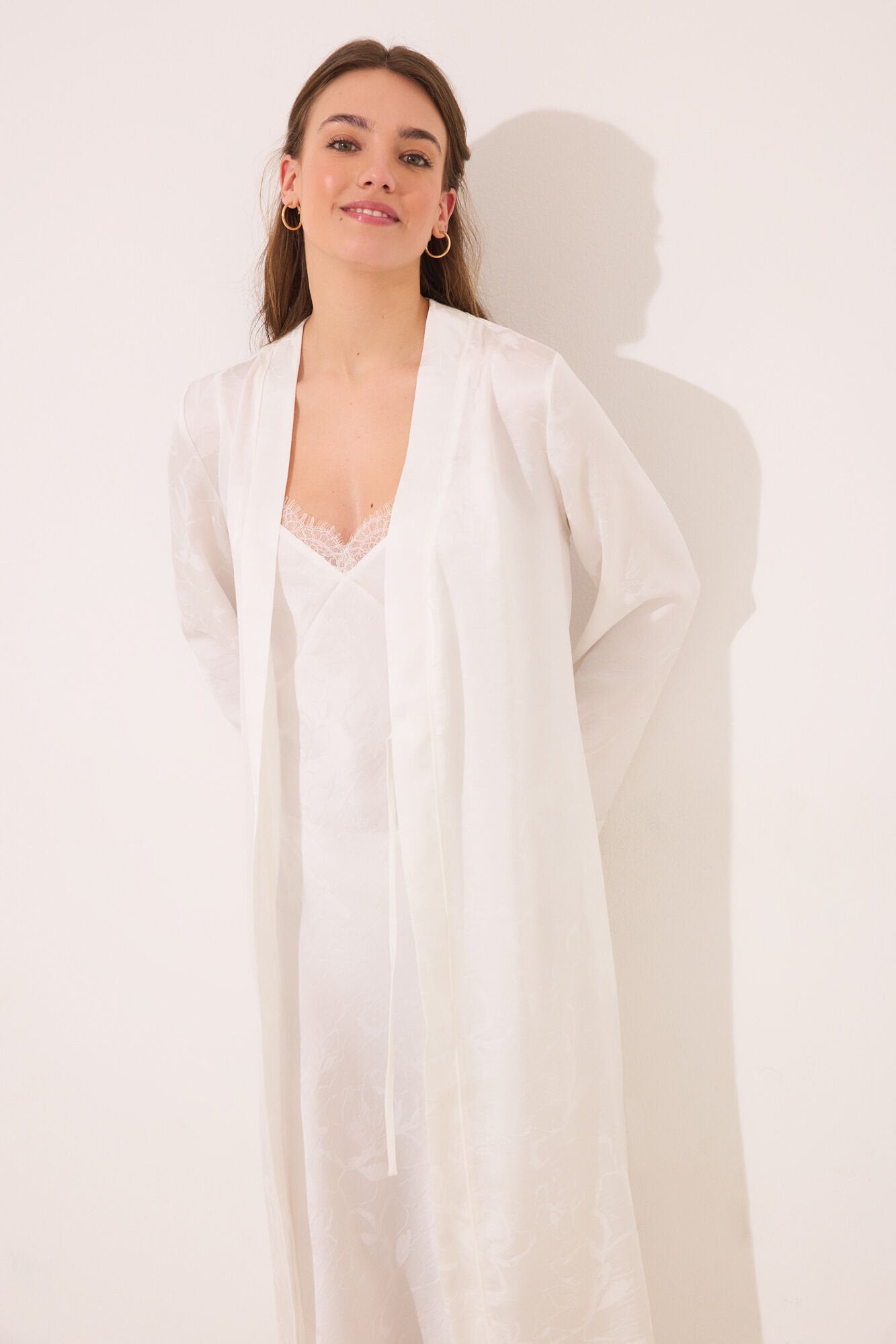 Women Secret_White Long Satin Robe_2539003_96_04