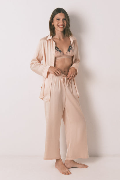 Women Secret_Orange_Long Satin Strass Pajama in Orange_2542458_64_03